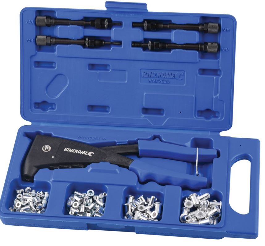 Kincrome Nut Riveter Kit 85 Piece K4700 Rivet Nut Kincrome