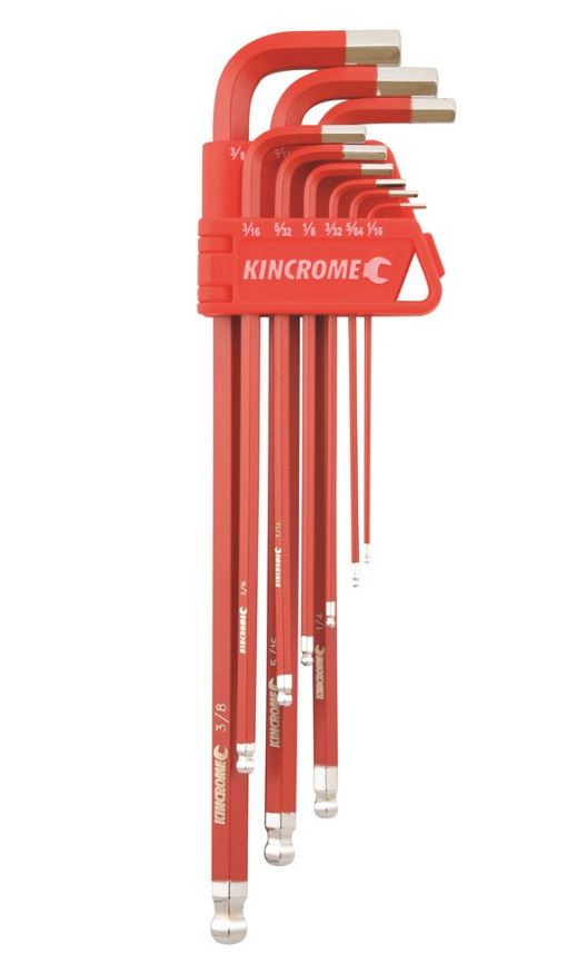 Kincrome Ball Point Hex Key Set 9 pce Imperial K5042 wrench key Kincrome