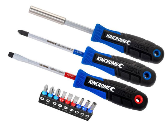 Kincrome Torquemaster Screwdriver & Bit Set -12 Piece K5516 screwdriver Kincrome