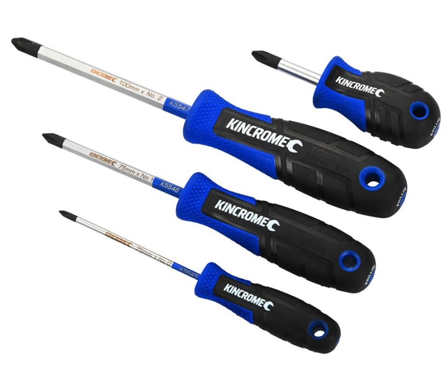 Kincrome Torquemaster Phillips Screwdriver Set 4 Piece K5518 screwdriver Kincrome