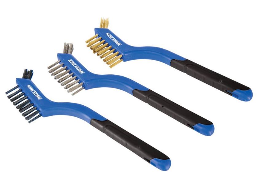 Kincrome Small Wire Brush Set 3 Pce K6350 Wire Brush Kincrome