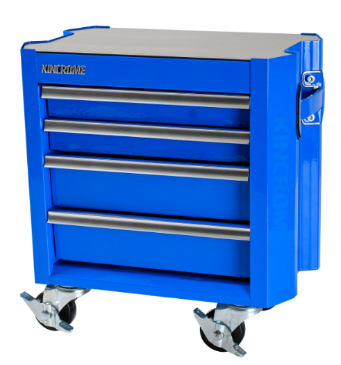 Kincrome CONTOUR Mini Tool Trolley 4 Drawer 10”Blue K71024 Pick Up In Store Trolley Kincrome