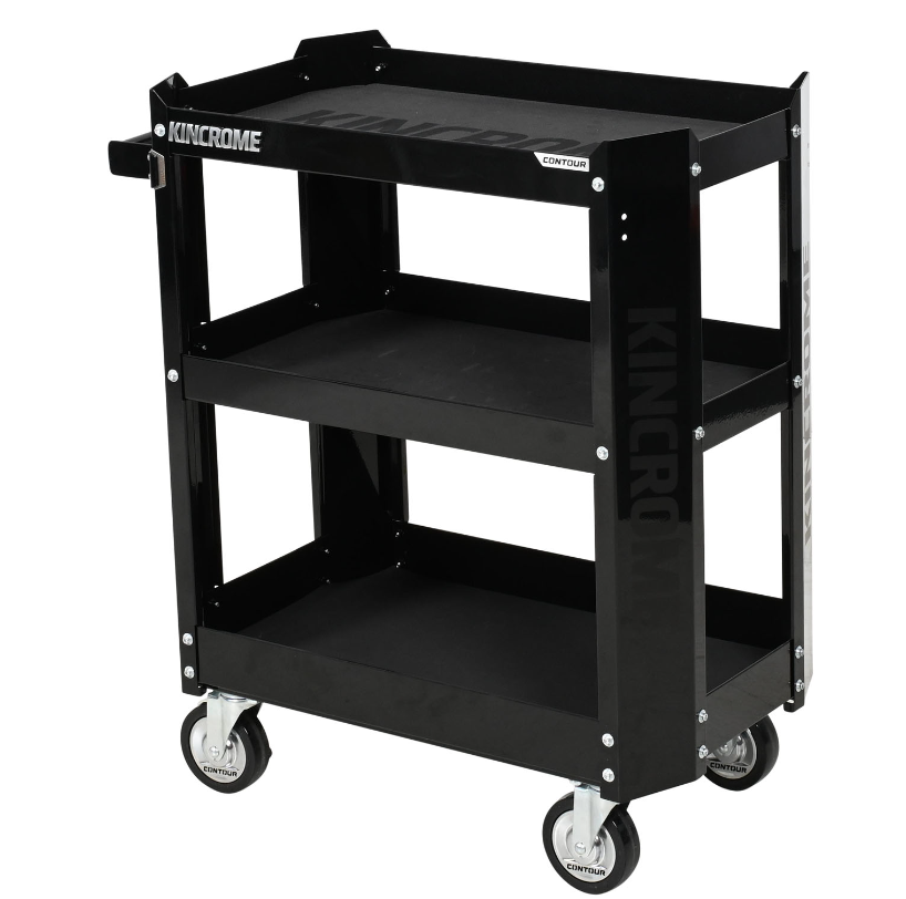 Kincrome CONTOUR Tool Cart 3 Tier 29" Black K72903B Pick Up In Store Trolley Kincrome