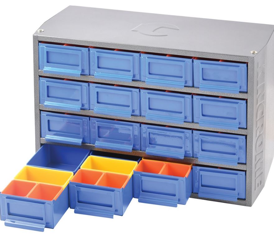 Kincrome Multi Cabinet 16 Drawer / 64 Trays Interlockable K7640 Pick Up In Store Cabinet Kincrome