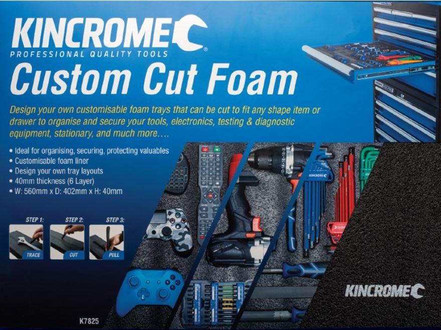 Kincrome Custom Cut Foam K7825 foam Kincrome