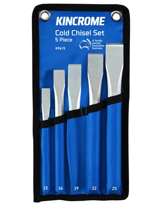 Kincrome Cold Chisel Set 5 Piece K9415 Chisel Set Kincrome