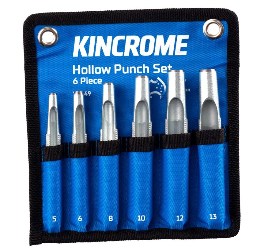 Kincrome Hollow Punch Set 6 Piece K9449 punch set Kincrome