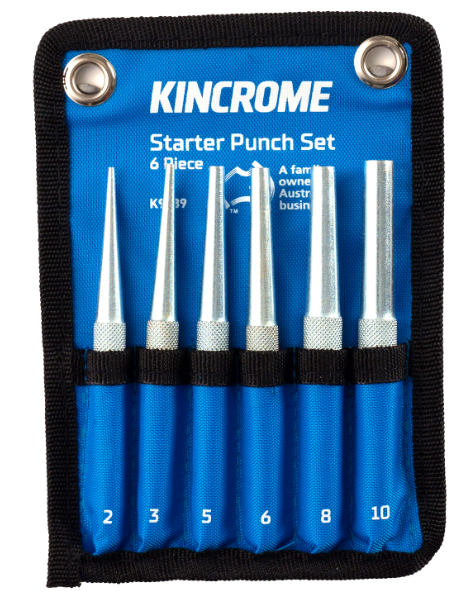 Kincrome Starter Punch Set 6 Piece K9489 punch set Kincrome