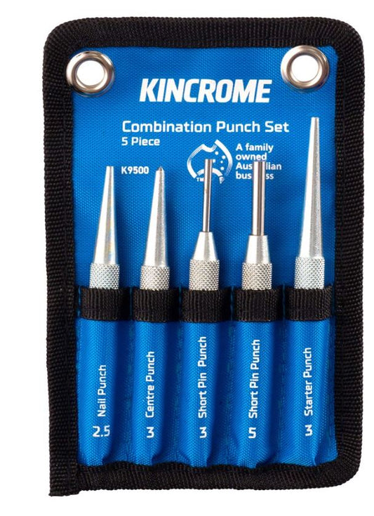 Kincrome Combination Punch Set 5 Piece K9500 punch set Kincrome