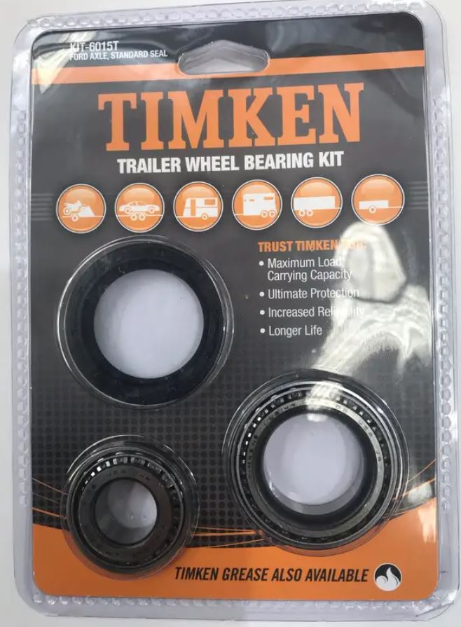 TIMKEN Standard Trailer Wheel Bearing Kit Ford Hub KIT6015T Bearings timken