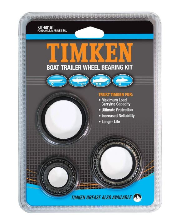 TIMKEN Marine Trailer Boat Wheel Bearing Kit Suits Ford Hub KIT6016T Bearings timken