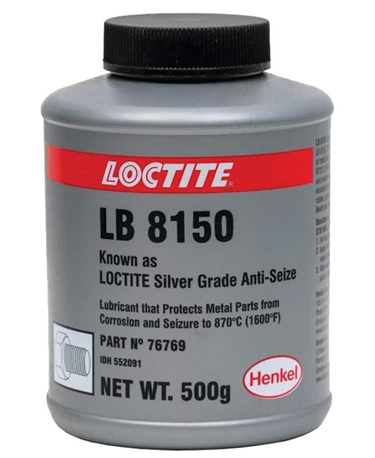 Loctite LB 8150 Silver Grade Anti Seize 500G LB-8150-500G/LOCTITE Lubricants Loctite