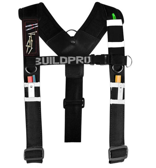 BuildPro Black With Magnet Shoulder Brace Black LBHMGB Shoulder Brace BuildPro