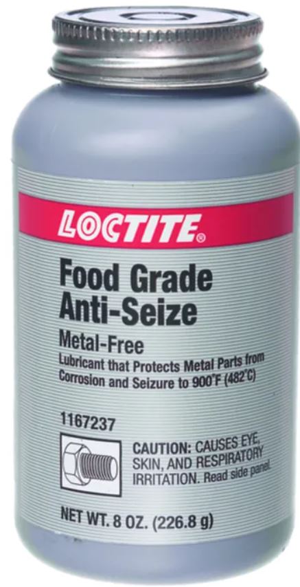 Loctite LB 8014 Anti Seize Lubricant Food Grade 8oz 226.8gm Tub LB-8014-226G/LOCTITE Lubricants Loctite