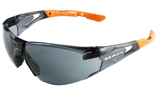 Mack Fender Smoke Safety Glasses Standard Size MKFENDERSM00ST Safety Glasses Mack