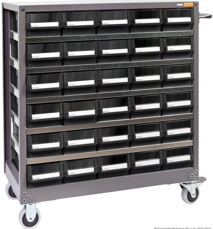 Geiger 30 Drawer Mobile HD Parts Cabinet NHD530 Pick Up In Store Parts Cabinet Geiger