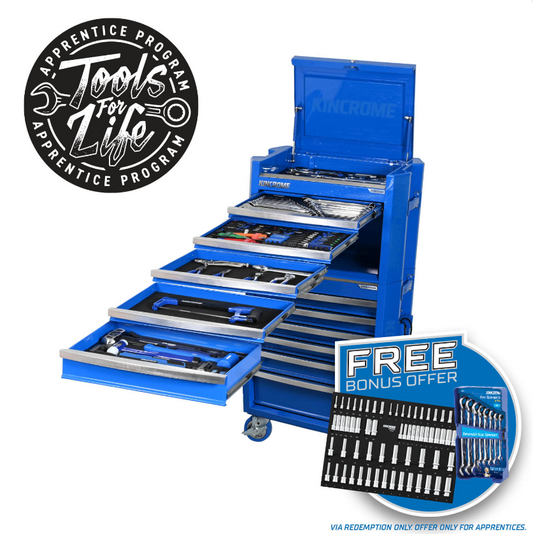 Kincrome CONTOUR Workshop Tool Kit 307 Piece 11 Drawer 29" Blue P1821 Pick Up In Store Tool Box Kincrome