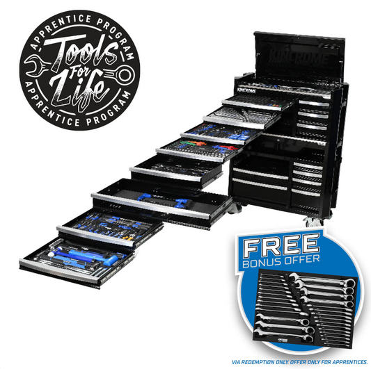 Kincrome CONTOUR Workshop Tool Kit 595 Piece 17 Drawer 42” Black P1826B Pick Up In Store Tool Box Kincrome