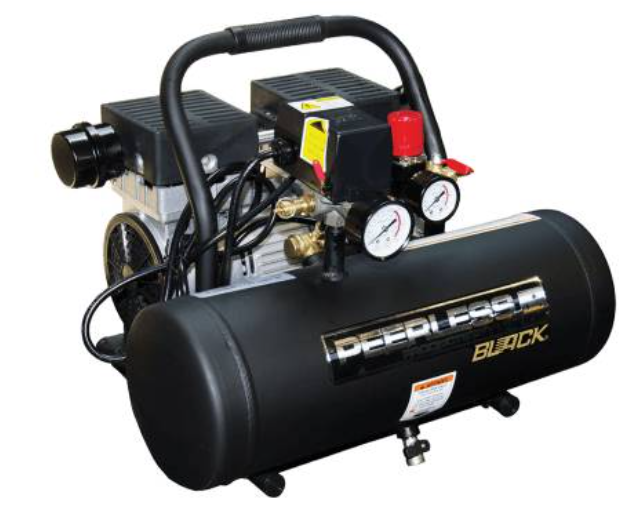 Peerless Black 2000 - 1.1Hp Motor 65Lpm @ 100Psi, Max 145Psi 9L Tank Oil-Less Air Compressor PB2000 Pre Order Compressor Peerless Products