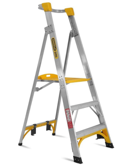 Gorilla 3-Step 0.9m 150kg 3FT Aluminium Industrial Platform Ladder PL003-I Pick Up In Store Gorilla Hartman Group Gorilla Hartman Group