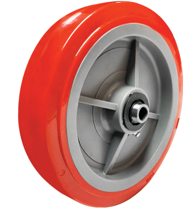 Polyurethane Tyred Nylon Centred Wheel to Suit Scaffold Castors 3/4" Axle Diameter 200mm PU8079-75 Pre-Order Wheel Richmond Rolling Solutions