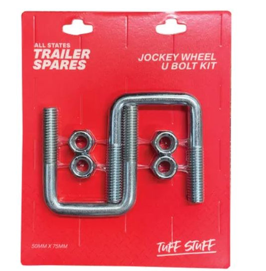 All States Trailer Jockey Wheel U Bolt suit 50x50mm D/Bar x2 R1477G U Bolt All States Trailer Spares