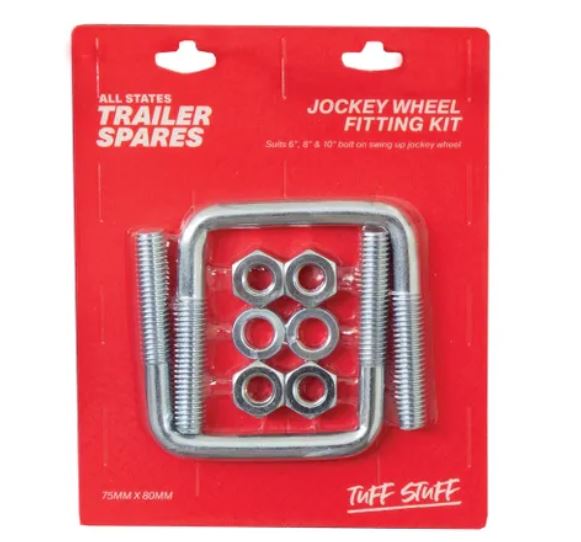 All States Trailer Jockey Wheel U Bolt suit 75x50mm D/Bar x2 R1479G U Bolt All States Trailer Spares