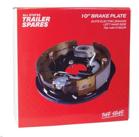 All States Trailer Backing Plate Electric 10inch Left Hand R1602L Brake Plate All States Trailer Spares