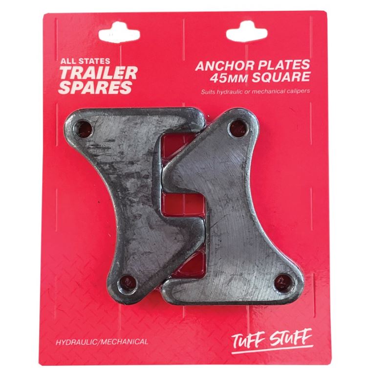 All States Trailer Brake Caliper Anchor Plate To Suit 45mm Square Axle x 2 R1615 Anchor Plate All States Trailer Spares