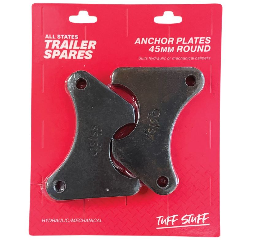 All States Trailer Brake Caliper Anchor Plate To Suit 45mm Round Axle x 2 R1615B Anchor Plate All States Trailer Spares