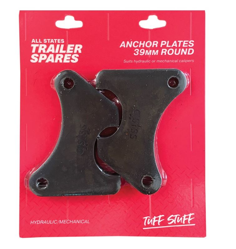 All States Trailer Brake Caliper Anchor Plate To Suit 39mm Round Axle x 2 R1615C Anchor Plate All States Trailer Spares