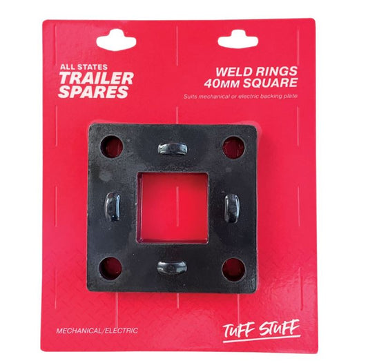 All States Trailer Weld Ring To Suit Mechanical/Electric Brake 10" Backing Plate And 40mm Square Axle R1618A Weld Ring All States Trailer Spares