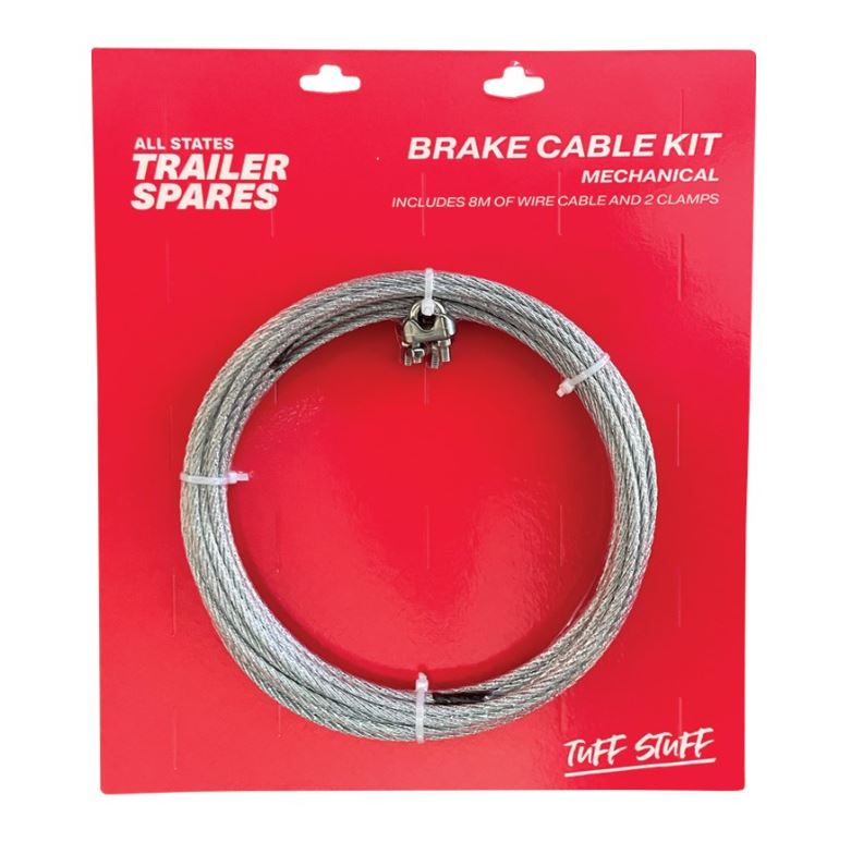 All States Trailer Mechanical Brake Cable Kit With 8m Cable And Adjuster Clamps R1627 Brake Cable All States Trailer Spares