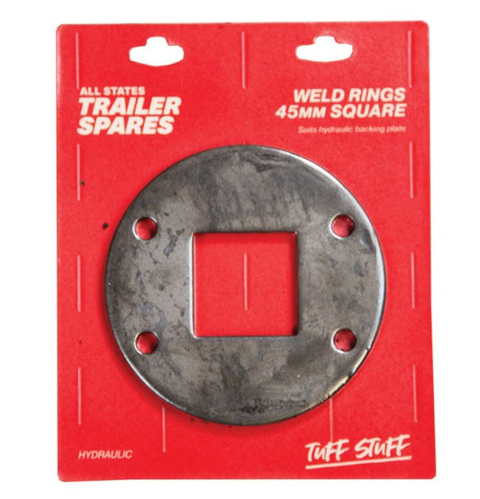 All States Trailer Weld Ring To Suit Hydraulic Backing Plate And 45mm Square Axle R1631 Weld Ring All States Trailer Spares