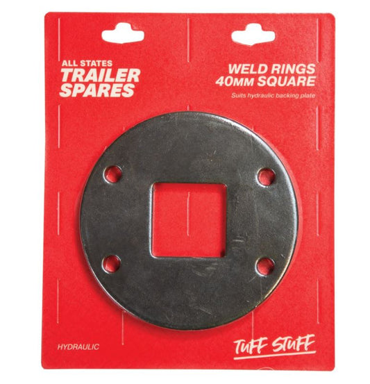 All States Trailer Weld Ring To Suit Hydraulic Backing Plate And 40mm Square Axle R1631A Weld Ring All States Trailer Spares