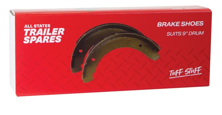 All States Trailer Replacement Pair Of Brake Shoes To Suit 9" X 1 3/4" Mechanical Drum Brake R1636 Brake Shoes All States Trailer Spares