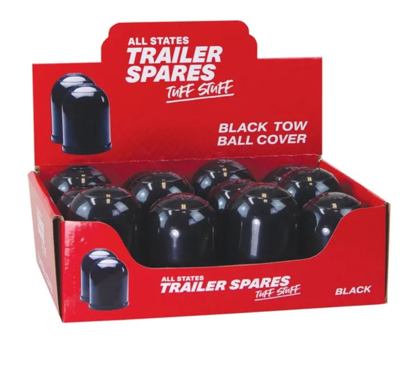 All States Trailer Tow Ball Cover Black x12 R1856A Tow Ball Cover All States Trailer Spares