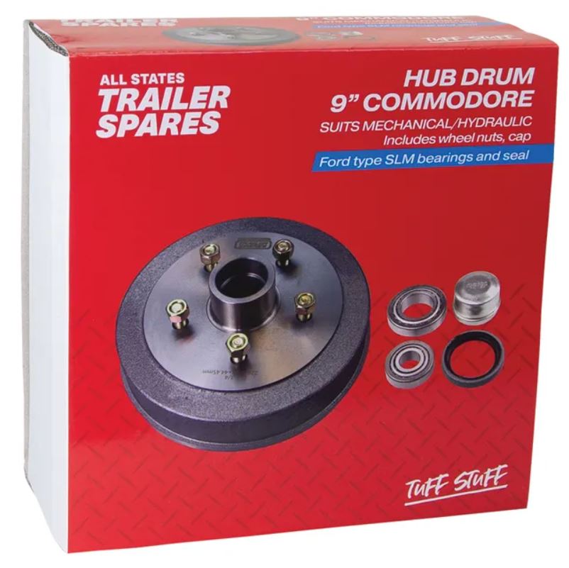 All States Trailer Commodore Hub Drum 9in Brg Seal Cap SLM R1904A Hub Drum All States Trailer Spares