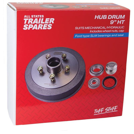 All States Trailer HT Hub Drum 9in Brg Seal Cap SLM R1904B Hub Drum All States Trailer Spares