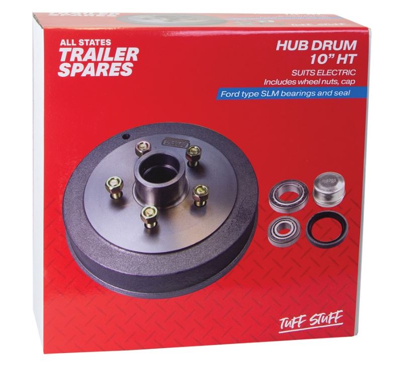 All States Trailer HT Hub Drum 10in Brg Seal Cap SLM R1922B Hub Drum All States Trailer Spares