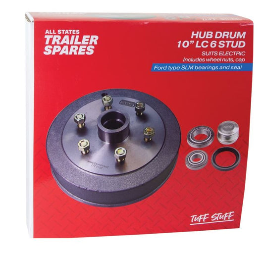 All States Trailer LC6 Hub Drum 10in Brg Seal Cap SLM R1922C Hub Drum All States Trailer Spares