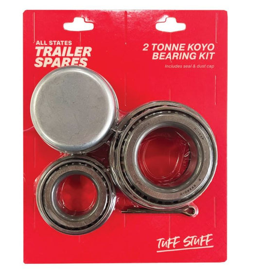 All States Trailer Bearing Kit w/Seal & Cap 2T R1954 Bearing Kit All States Trailer Spares