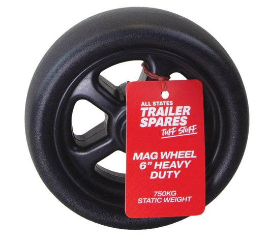 All States Trailer Jockey Wheel 6in Solid Spoked R2108HD Jockey Wheel All States Trailer Spares