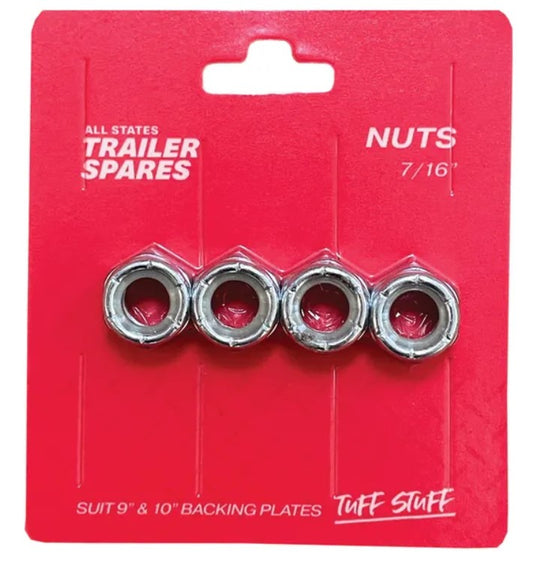 All States Trailer Nylon Insert Nuts 7/16 x 4 R5312N Screws and Nuts All States Trailer Spares