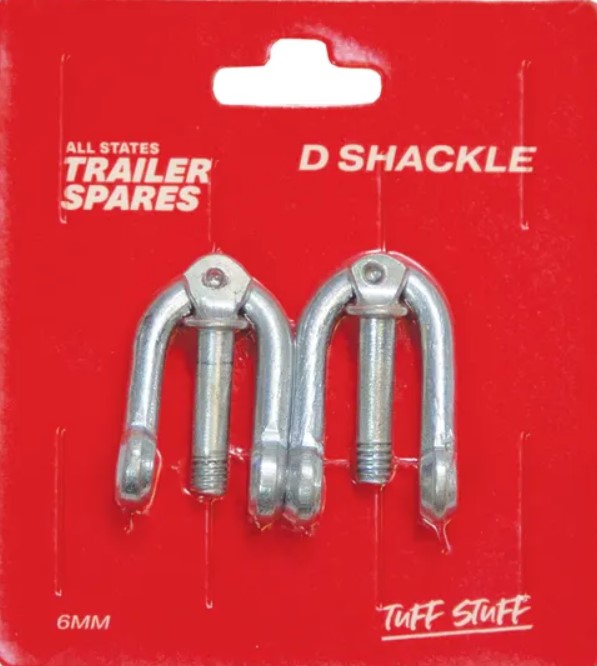 All States Trailer D Shackle 6mm GAL x 2 R6211 D Shackle All States Trailer Spares