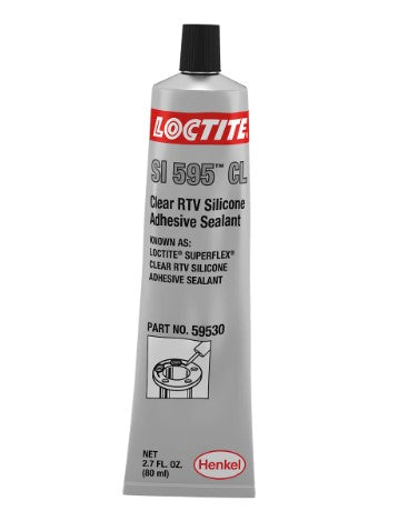 Loctite SI 595 Silicone Clear Superflex RTV 80ml Tube SI-595-080ML/LOCTITE silicone Loctite