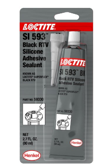 Loctite SI 593 Silicone Black Superflex RTV 80ml Tube SI-593-080ML/LOCTITE Sealant Loctite