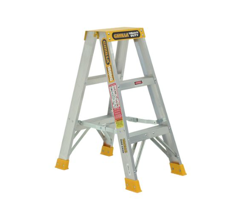 Gorilla Double sided A-frame ladder 0.9m (3ft) Aluminium 180kg Heavy Duty Industrial SM003-HD Pre-Order Ladder Gorilla Hartman Group