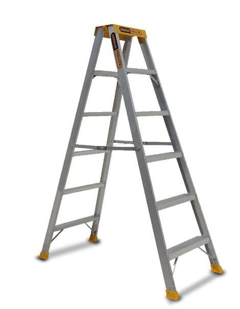 Gorilla PRO Pro-Lite 6 Step Double Sided Aluminium Ladder 6FT 150kg SM006 -PRO Pick Up In Store Gorilla Hartman Group Gorilla Hartman Group