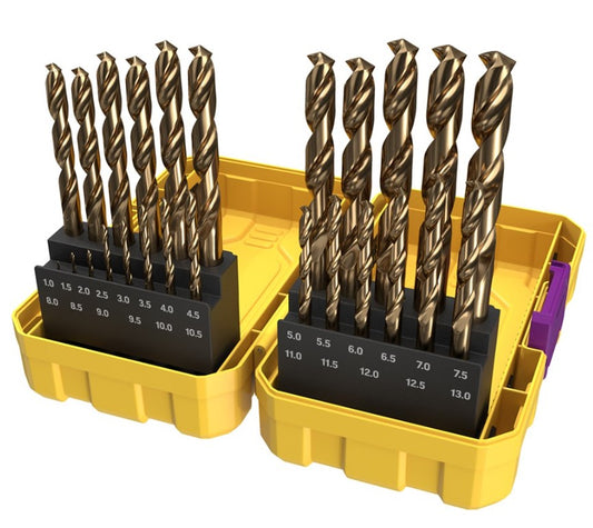 Alpha Cobalt Metric Tuffbox Pro Drill Set 25 Piece 1.0-13.0mm SM25COTP Drill Bit Alpha